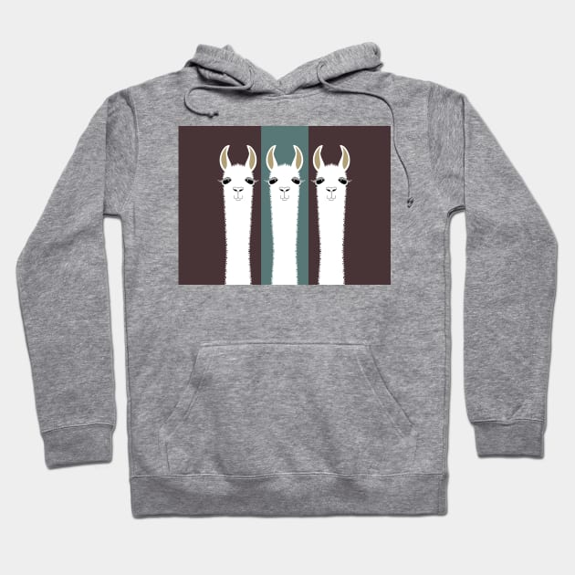 LLAMA TRIPLETS Hoodie by JeanGregoryEvans1